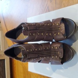 Jessica Simpson JS-Koolia Size 7 Brown Heels